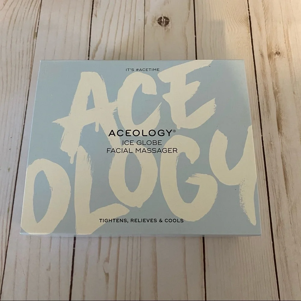 ACEOLOGY ORIGINAL BLUE ICE GLOBE FACIAL MASSAGER